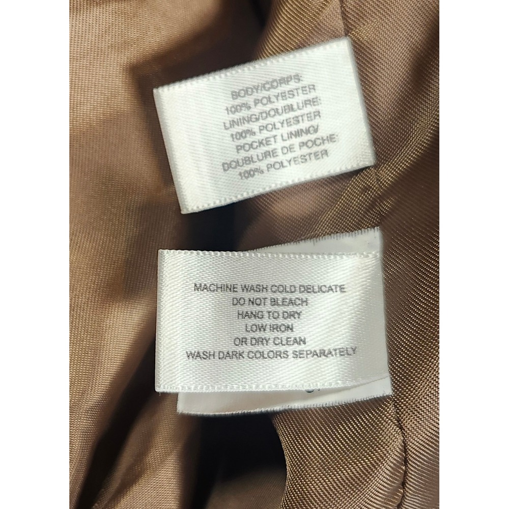 Cutter & Buck Mens Faux Suede Bomber Golf Jacket Tan Brown Full Zip XXL - Picture 11 of 11